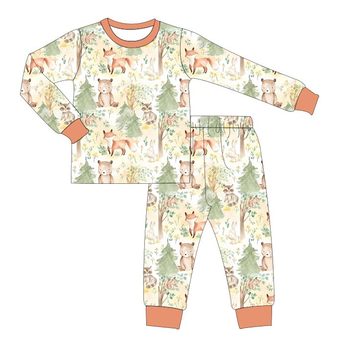 Woodland discount animal pyjamas