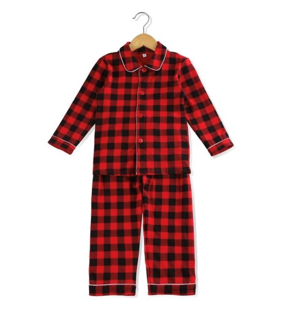 Boys buffalo check online pajamas